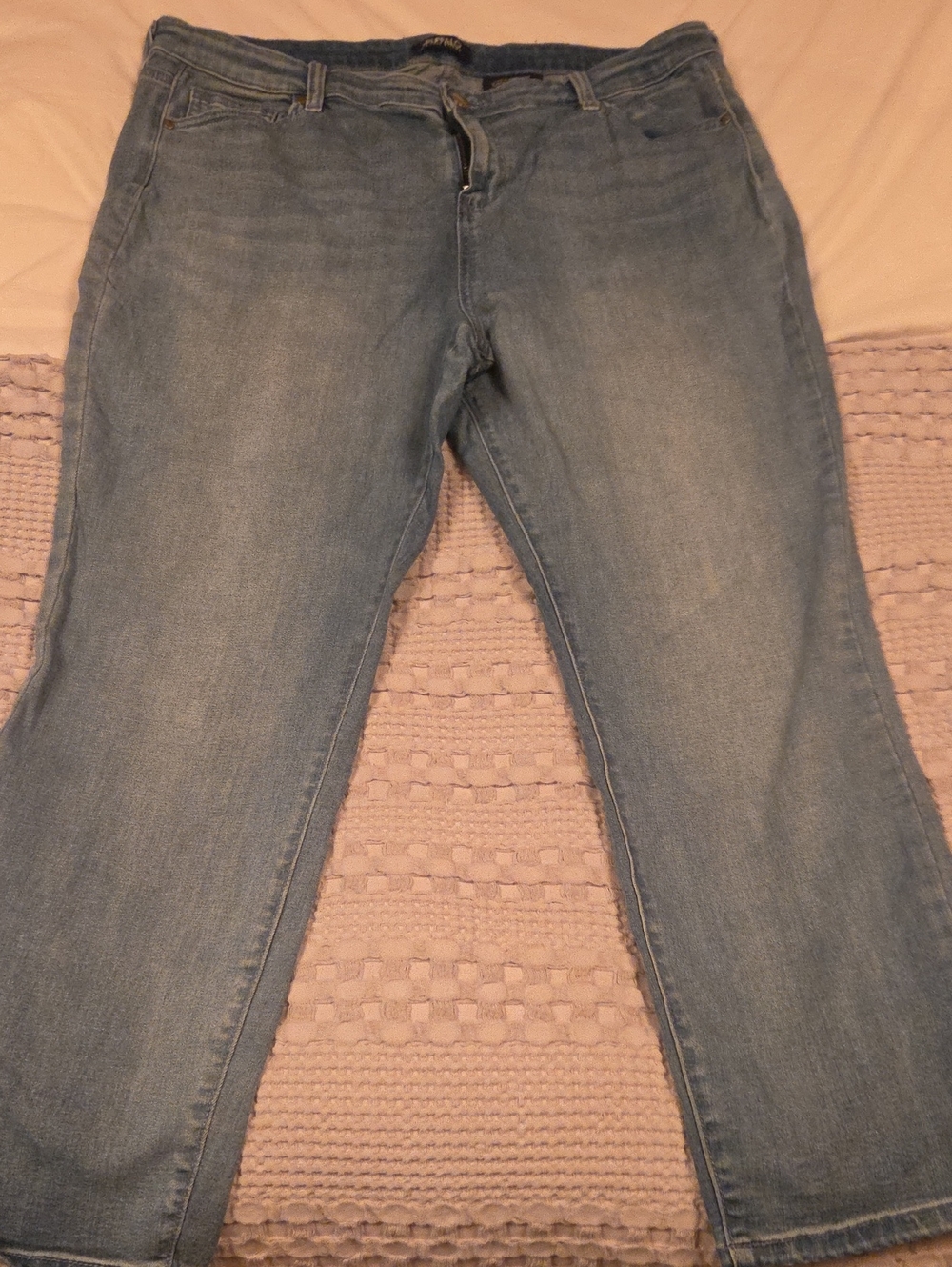 Buffalo David Bitton Light Blue Straight Leg Jeans